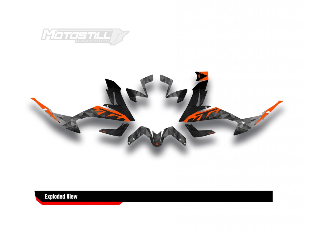 KTM 250 - 390 ADV GRAPHIC - STICKER SET - DECAL KIT 