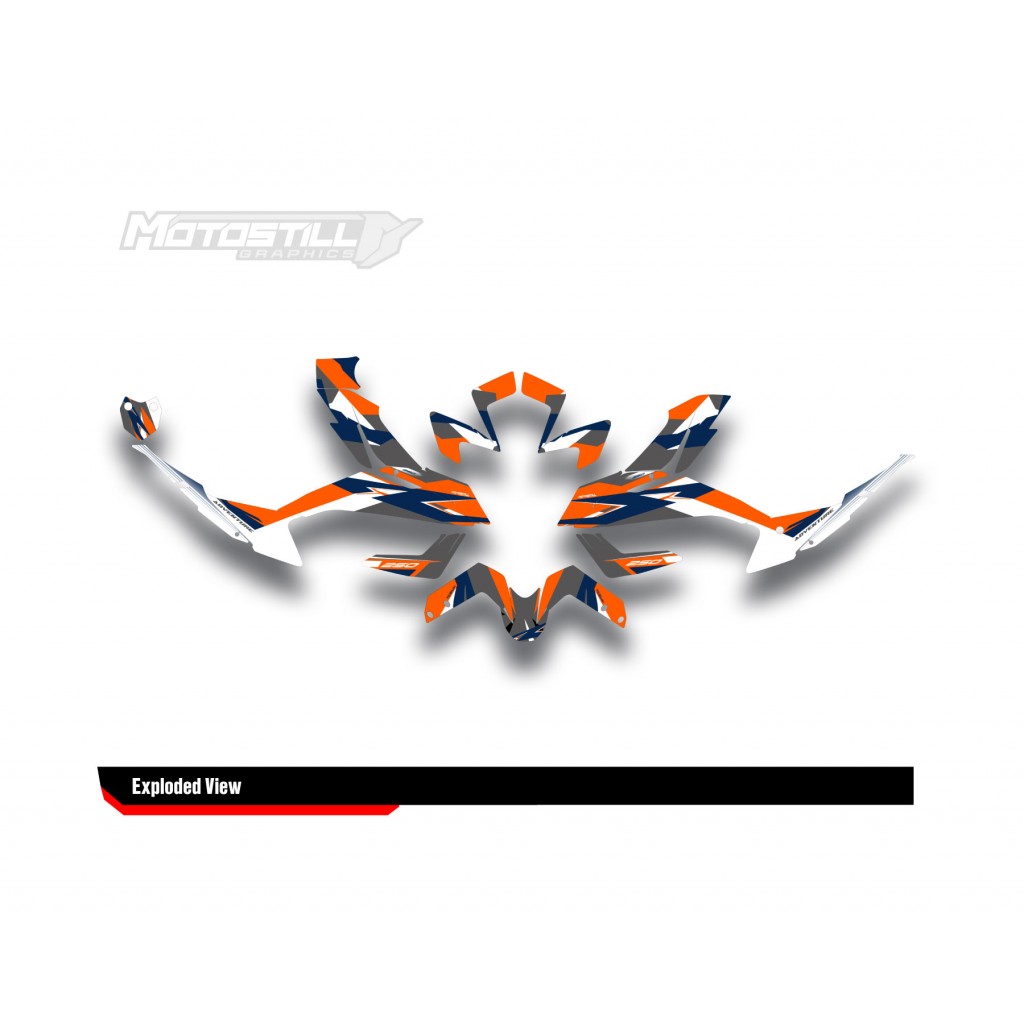KTM 250 - 390 ADV GRAPHIC SET / DECAL KIT