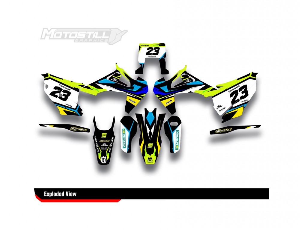 HUSQVARNA FE - FC - TE - TC - FS GRAPHIC STICKER SET - DECAL KIT