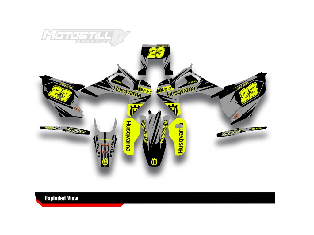 HUSQVARNA FE - FC - TE - TC - FS GRAPHIC STICKER SET - DECAL KIT