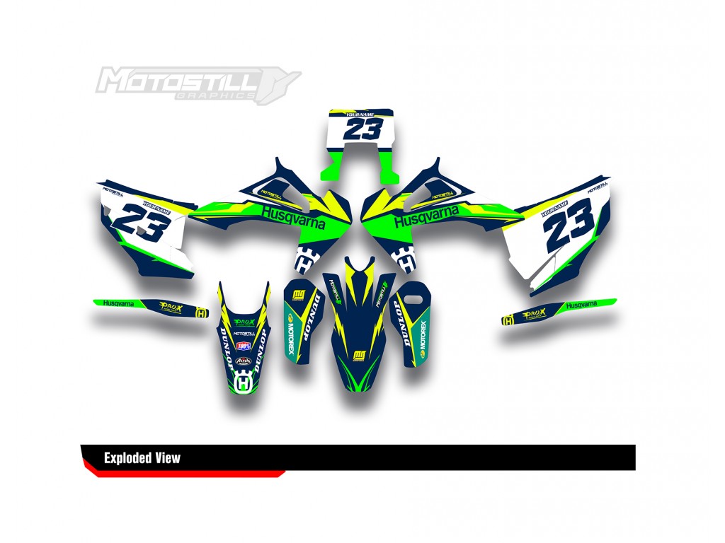 HUSQVARNA FE - FC - TE - TC - FS GRAPHIC STICKER SET - DECAL KIT