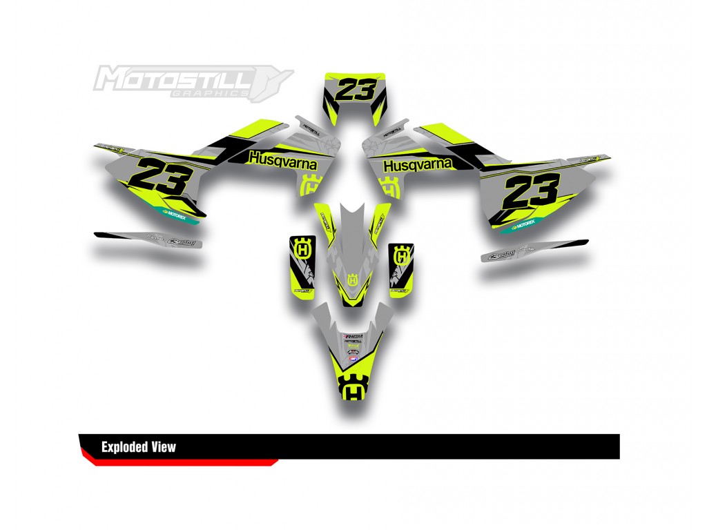 HUSQVARNA FE - FC - TE - TC - FS GRAPHIC STICKER SET - DECAL KIT