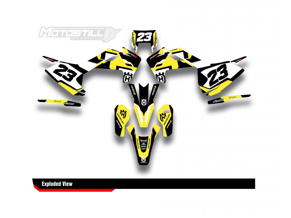 HUSQVARNA FE - FC - TE - TC - FS GRAPHIC STICKER SET - DECAL KIT