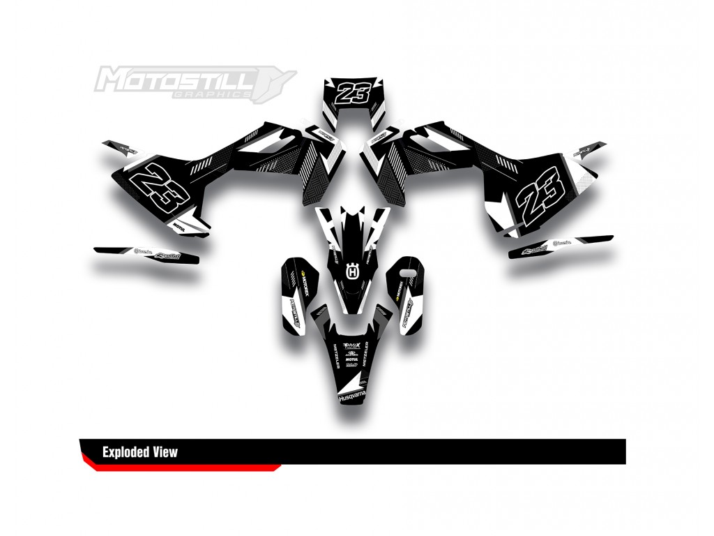 HUSQVARNA FE - FC - TE - TC - FS GRAPHIC STICKER SET - DECAL KIT