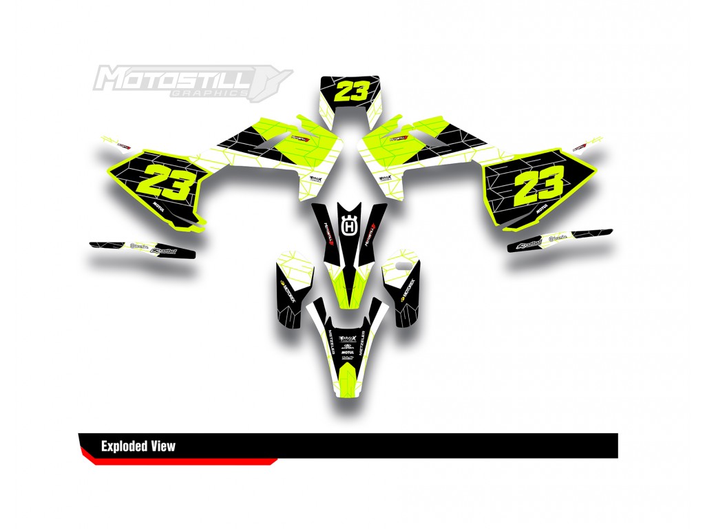 HUSQVARNA FE - FC - TE - TC - FS GRAPHIC STICKER SET - DECAL KIT