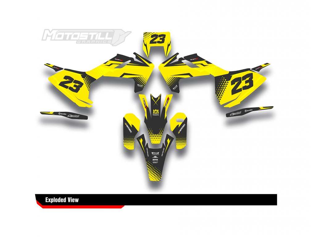 HUSQVARNA FE - FC - TE - TC - FS GRAPHIC STICKER SET - DECAL KIT