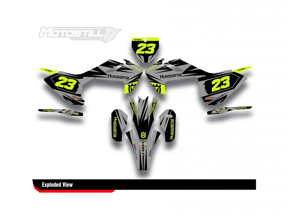 HUSQVARNA FE - FC - TE - TC - FS GRAPHIC STICKER SET - DECAL KIT