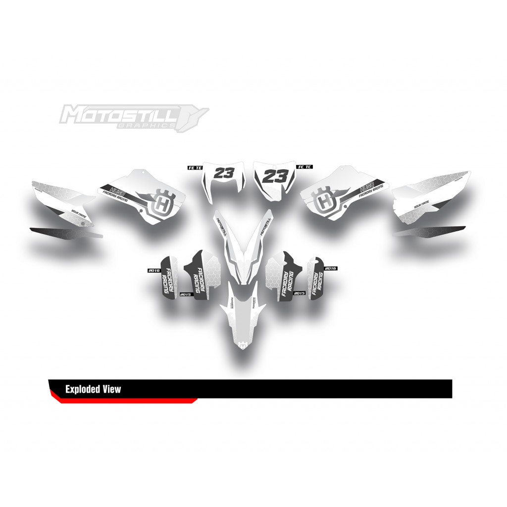 HUSQVARNA TC - FC - TE - FE - FS GRAPHIC STICKER SET - DECAL KIT