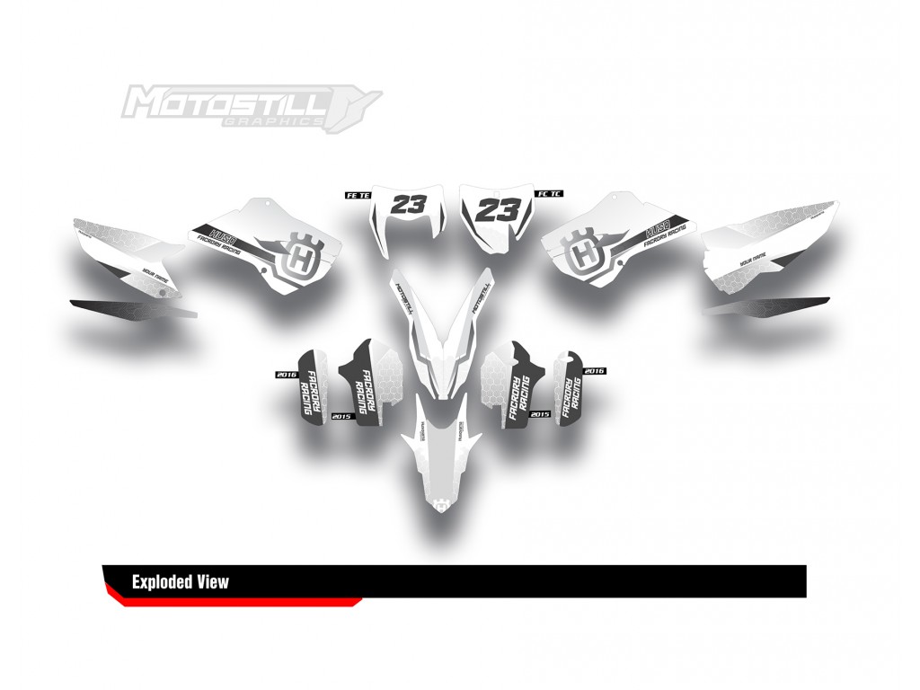 HUSQVARNA FE - TE 2015 - 2016 / FC - TC 2014 - 2015 GRAPHIC STICKER SET - DECAL KIT