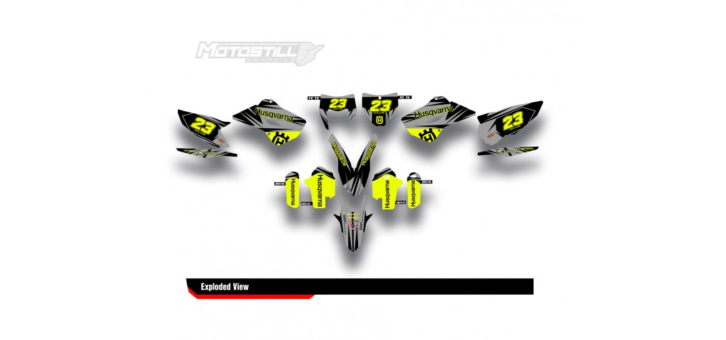 HUSQVARNA TC - FC - TE - FE - FS GRAPHIC STICKER SET - DECAL KIT