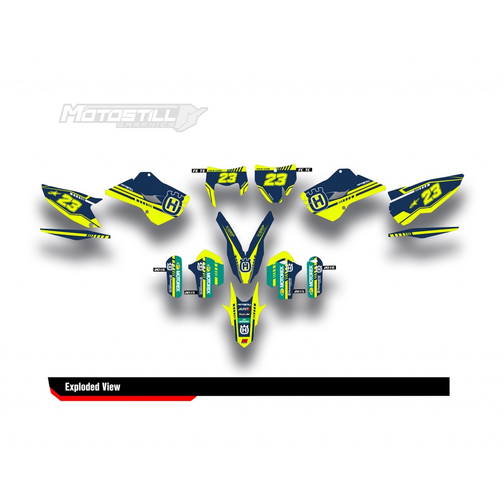 HUSQVARNA TC - FC - TE - FE - FS GRAPHIC STICKER SET - DECAL KIT