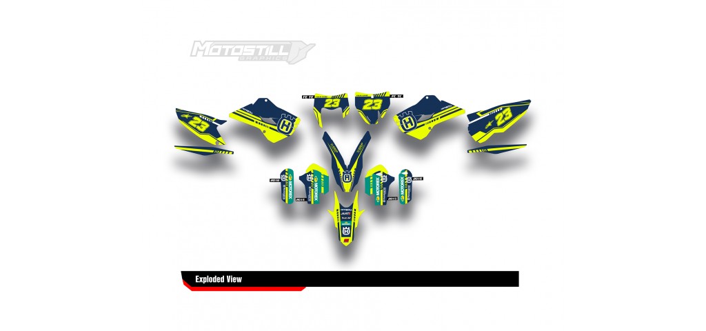 HUSQVARNA TC - FC - TE - FE - FS GRAPHIC STICKER SET - DECAL KIT