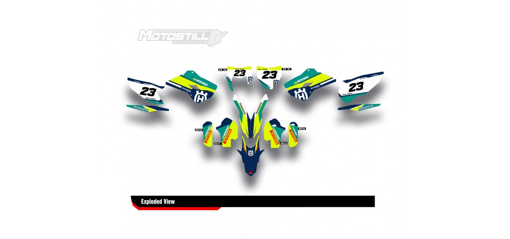HUSQVARNA TC - FC - TE - FE - FS GRAPHIC STICKER SET - DECAL KIT