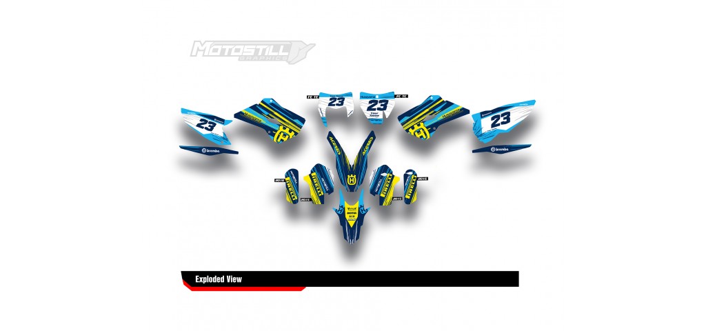 HUSQVARNA TC - FC - TE - FE - FS GRAPHIC STICKER SET - DECAL KIT