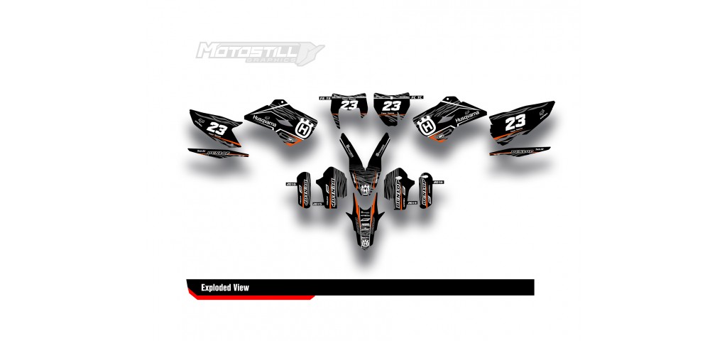 HUSQVARNA TC - FC - TE - FE - FS GRAPHIC STICKER SET - DECAL KIT