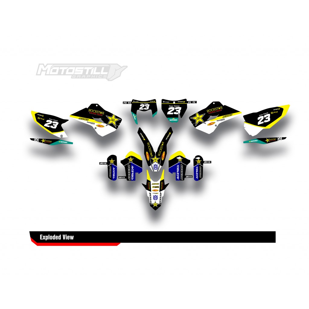HUSQVARNA TC - FC - TE - FE - FS GRAPHIC STICKER SET - DECAL KIT