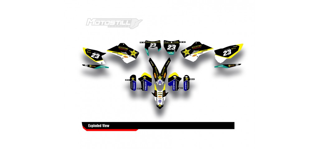 HUSQVARNA TC - FC - TE - FE - FS GRAPHIC STICKER SET - DECAL KIT