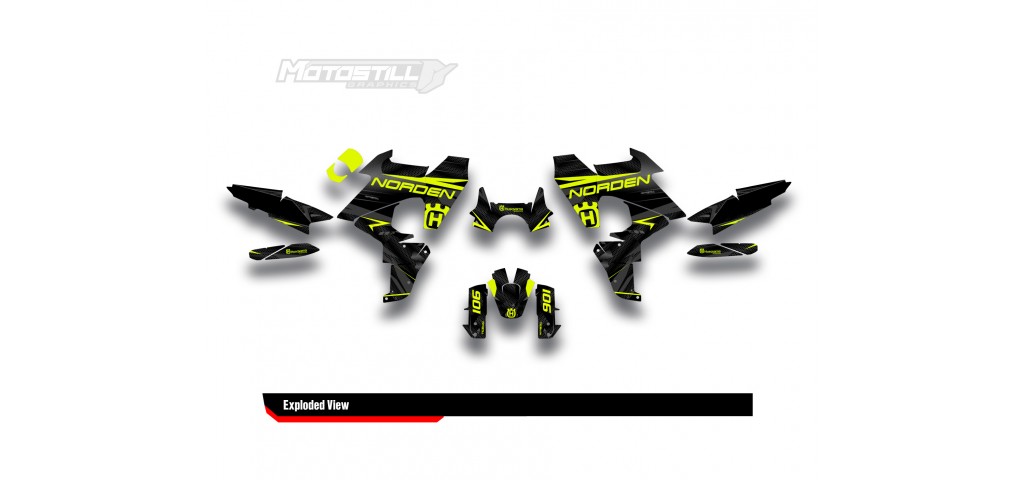 HUSQVARNA NORDEN 901 GRAPHIC STICKER SET - DECAL KIT
