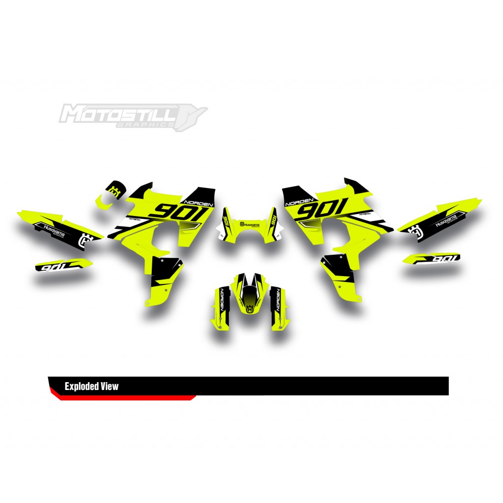 HUSQVARNA NORDEN 901 GRAPHIC STICKER SET - DECAL KIT