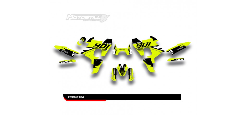 HUSQVARNA NORDEN 901 GRAPHIC STICKER SET - DECAL KIT
