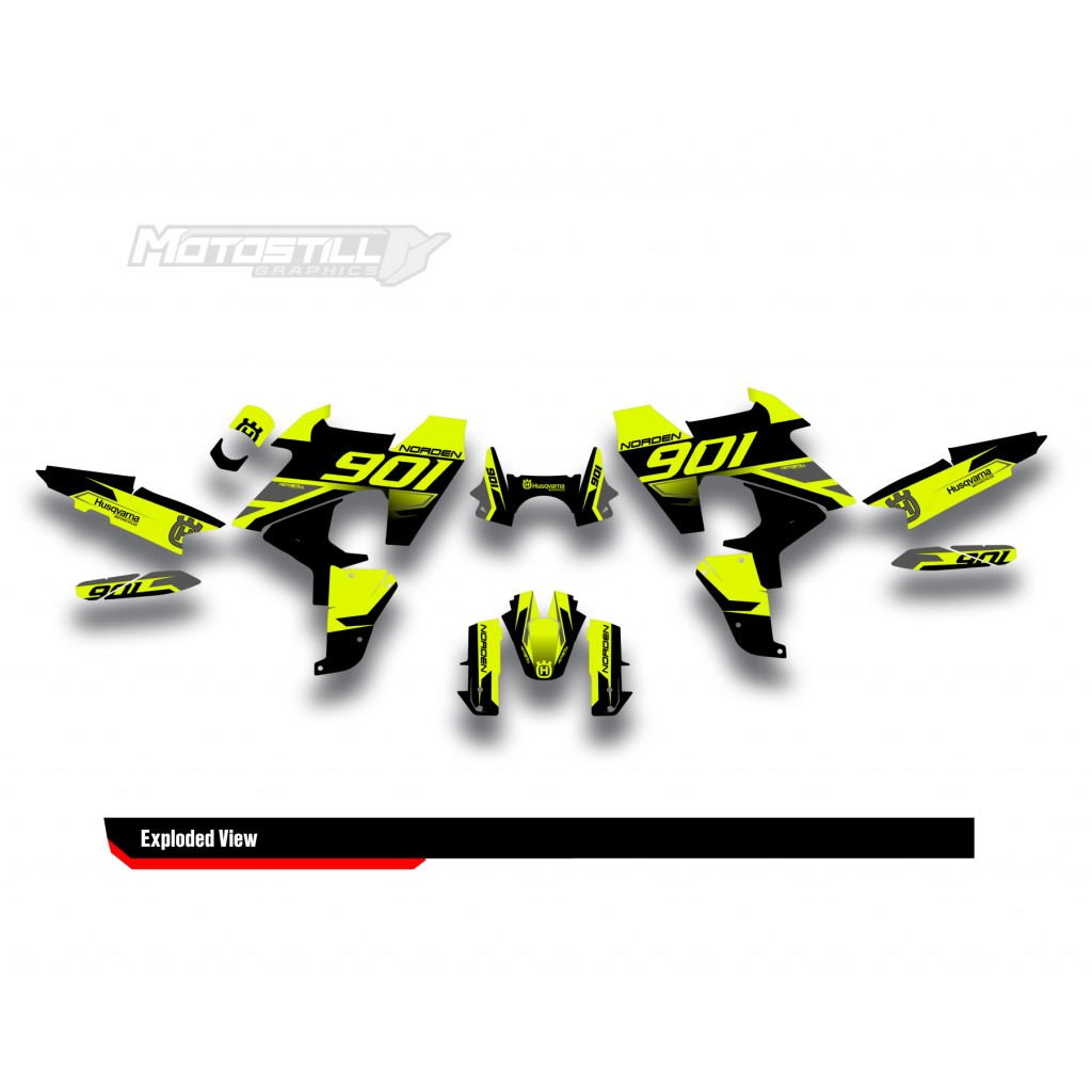 HUSQVARNA NORDEN 901 GRAPHIC STICKER SET - DECAL KIT