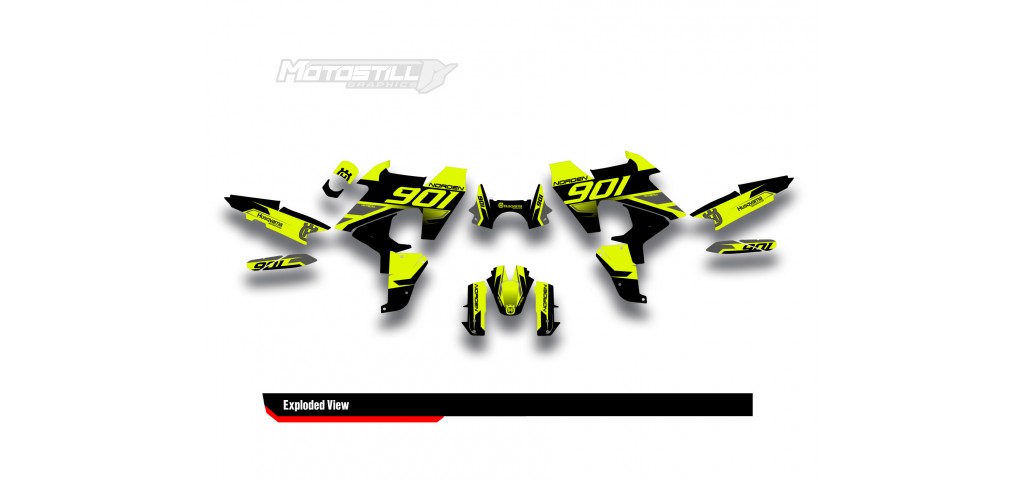 HUSQVARNA NORDEN 901 GRAPHIC STICKER SET - DECAL KIT