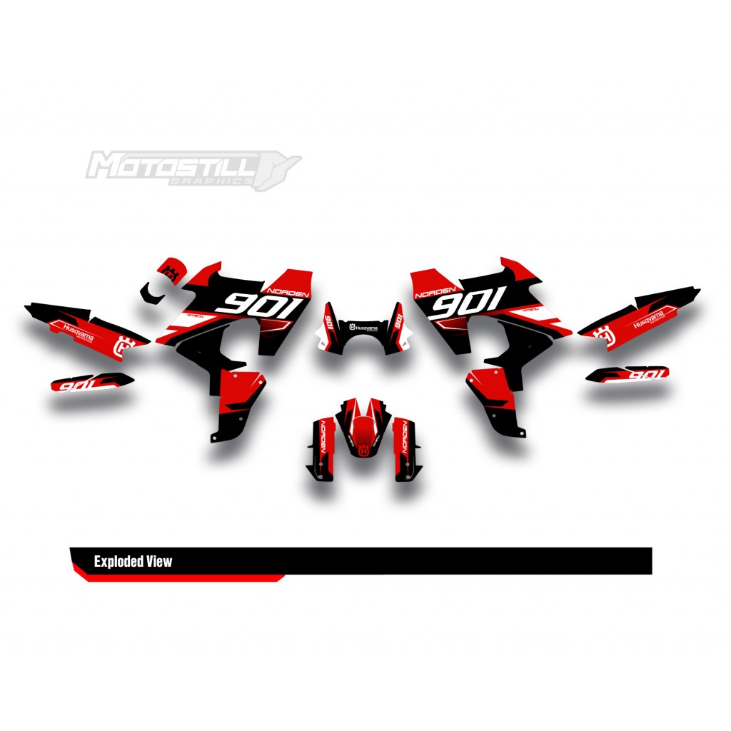 HUSQVARNA NORDEN 901 GRAPHIC STICKER SET - DECAL KIT