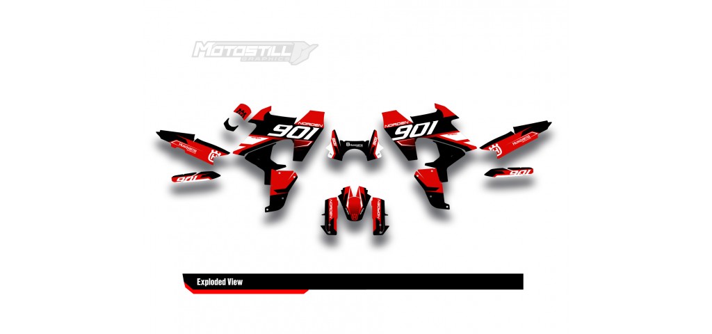 HUSQVARNA NORDEN 901 GRAPHIC STICKER SET - DECAL KIT