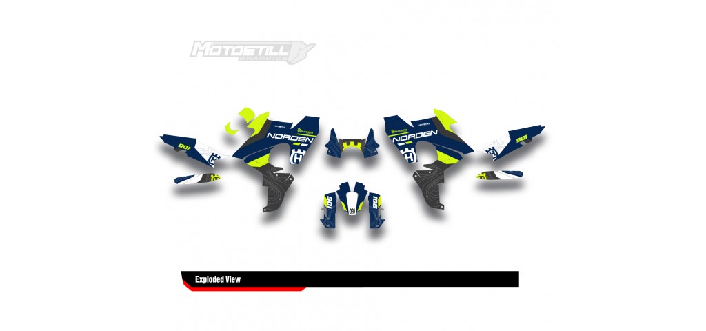 HUSQVARNA NORDEN 901 GRAPHIC STICKER SET - DECAL KIT