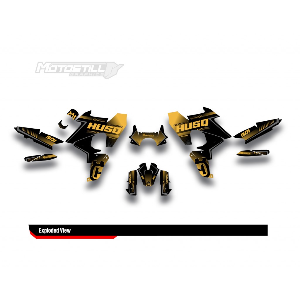 HUSQVARNA NORDEN 901 GRAPHIC STICKER SET - DECAL KIT