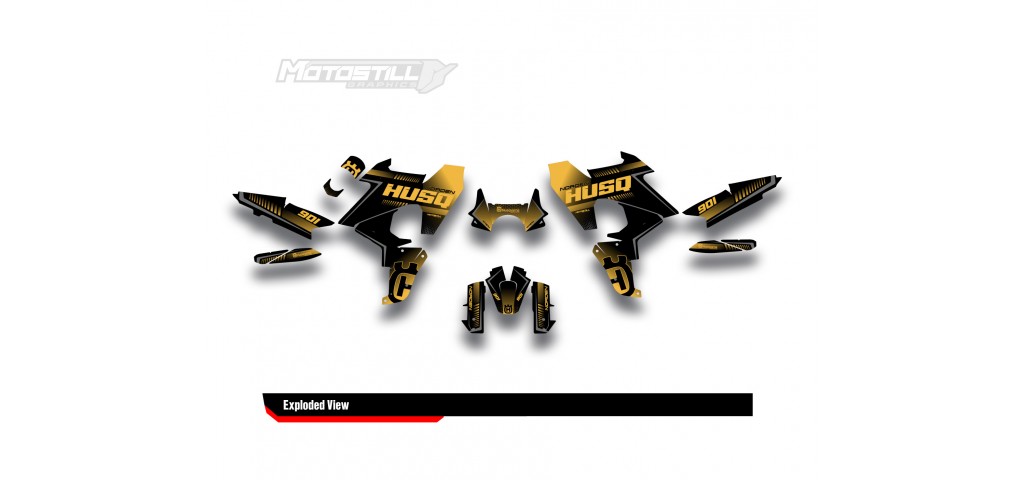 HUSQVARNA NORDEN 901 GRAPHIC STICKER SET - DECAL KIT