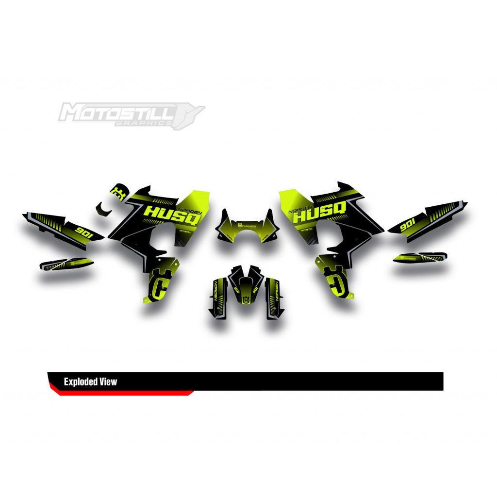 HUSQVARNA NORDEN 901 GRAPHIC STICKER SET - DECAL KIT