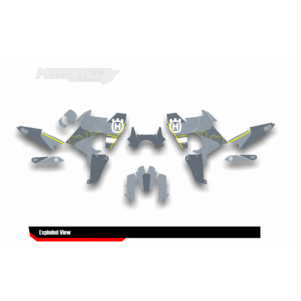 HUSQVARNA NORDEN 901 GRAPHIC STICKER SET - DECAL KIT