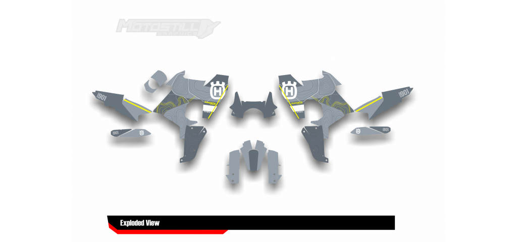 HUSQVARNA NORDEN 901 GRAPHIC STICKER SET - DECAL KIT