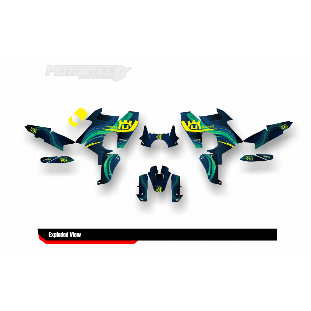 HUSQVARNA NORDEN 901 GRAPHIC STICKER SET - DECAL KIT