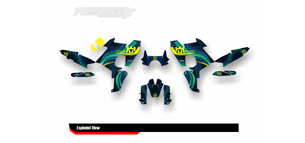 HUSQVARNA NORDEN 901 GRAPHIC STICKER SET - DECAL KIT