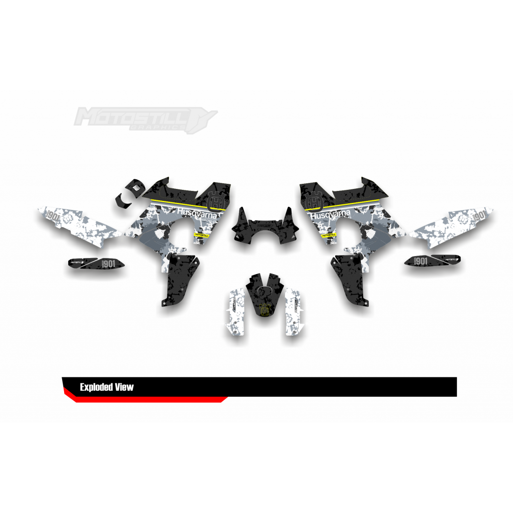 HUSQVARNA NORDEN 901 GRAPHIC STICKER SET - DECAL KIT