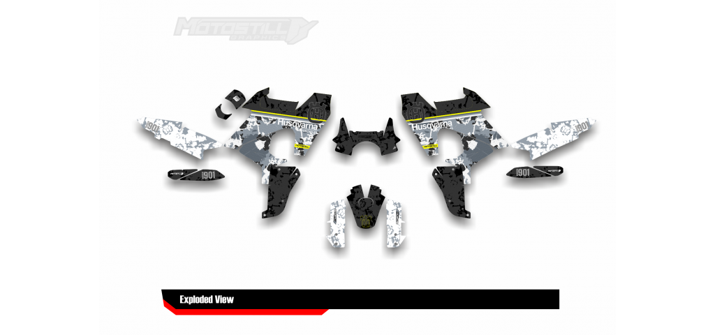 HUSQVARNA NORDEN 901 GRAPHIC STICKER SET - DECAL KIT