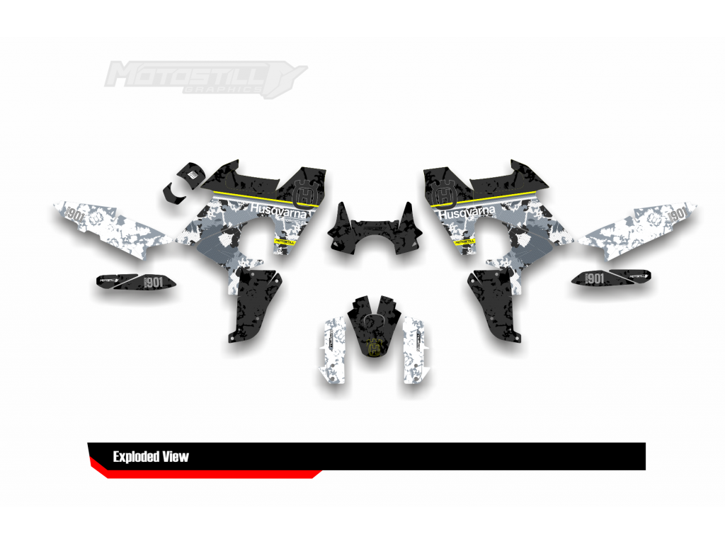 HUSQVARNA NORDEN 901 GRAPHIC STICKER SET - DECAL KIT