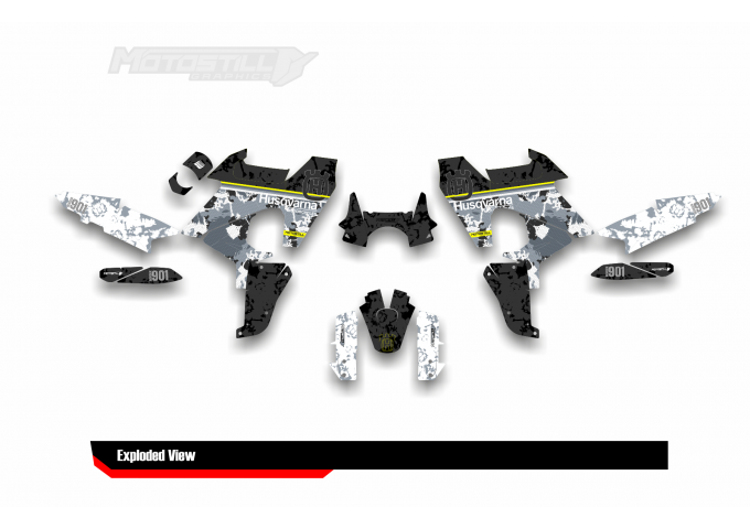 HUSQVARNA NORDEN 901 GRAPHIC STICKER SET - DECAL KIT