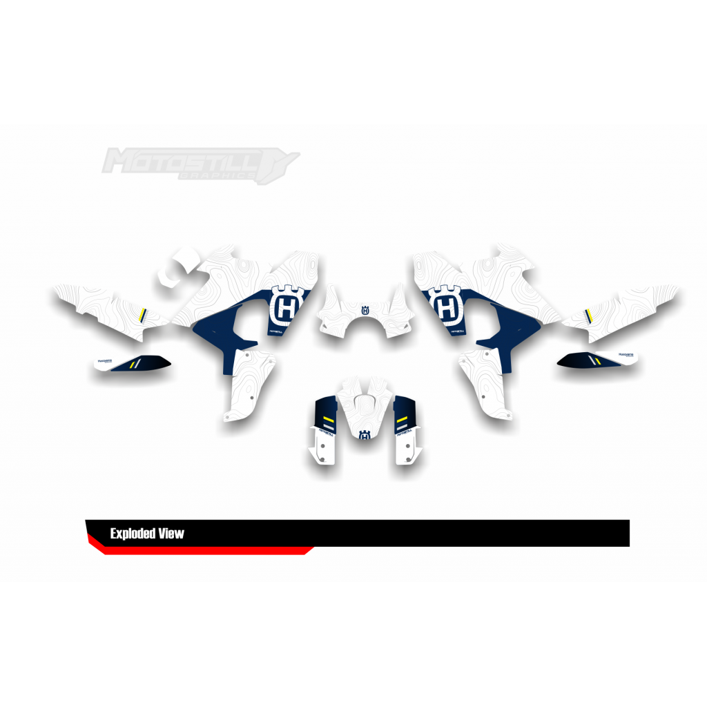 HUSQVARNA NORDEN 901 GRAPHIC STICKER SET - DECAL KIT