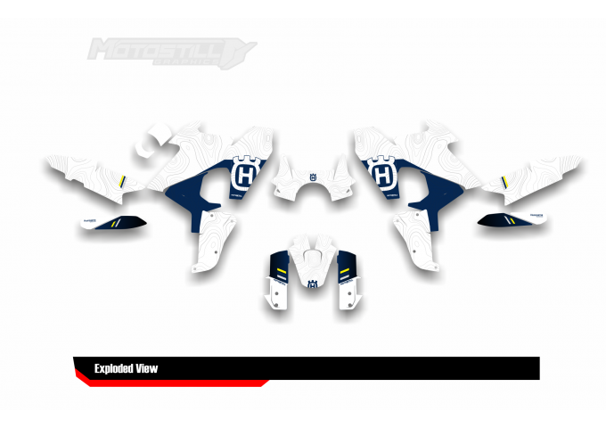 HUSQVARNA NORDEN 901 GRAPHIC STICKER SET - DECAL KIT