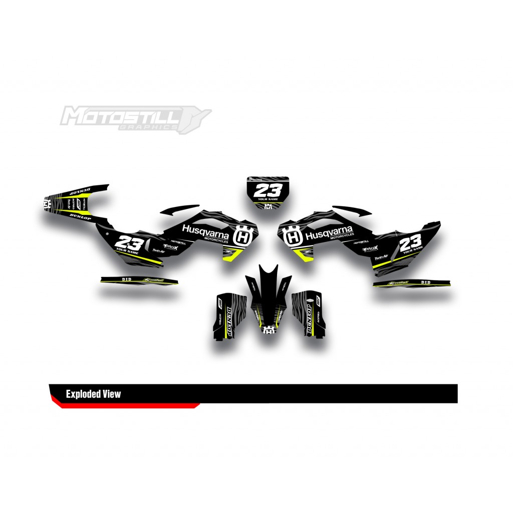 HUSQVARNA TC - FC - TE - FE - FS GRAPHIC STICKER SET - DECAL KIT