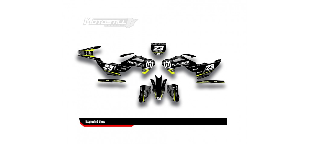 HUSQVARNA TC - FC - TE - FE - FS GRAPHIC STICKER SET - DECAL KIT