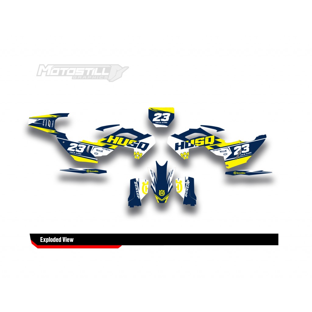 HUSQVARNA TC - FC - TE - FE - FS GRAPHIC STICKER SET - DECAL KIT
