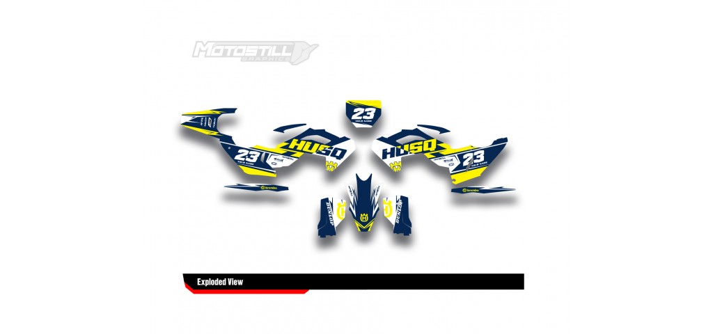 HUSQVARNA TC - FC - TE - FE - FS GRAPHIC STICKER SET - DECAL KIT
