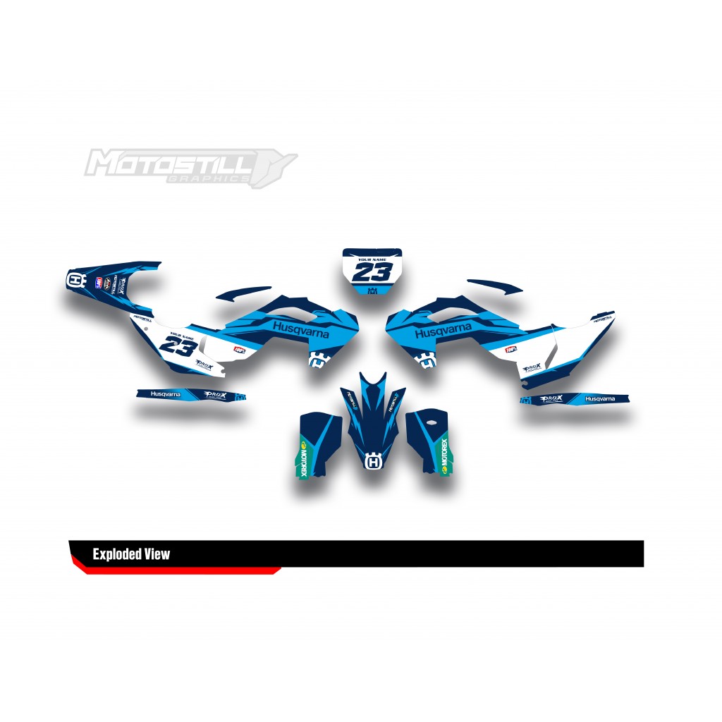 HUSQVARNA TC - FC - TE - FE - FS GRAPHIC STICKER SET - DECAL KIT