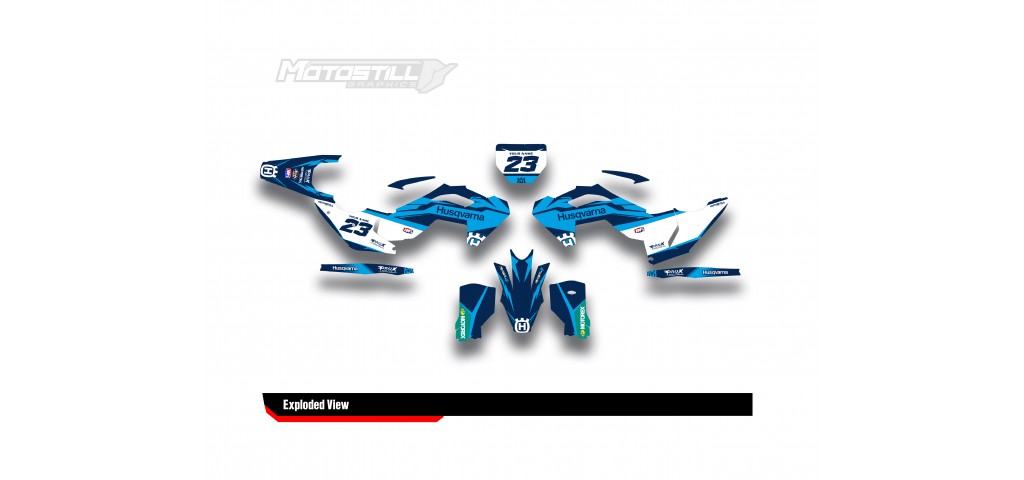 HUSQVARNA TC - FC - TE - FE - FS GRAPHIC STICKER SET - DECAL KIT