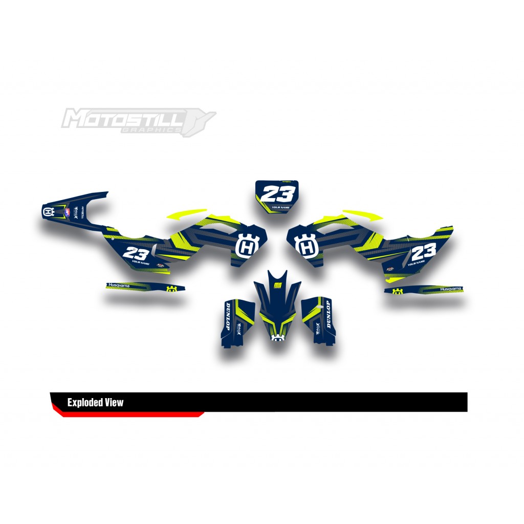 HUSQVARNA TC - FC - TE - FE - FS GRAPHIC STICKER SET - DECAL KIT