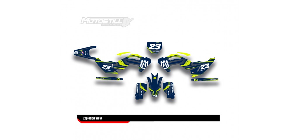 HUSQVARNA TC - FC - TE - FE - FS GRAPHIC STICKER SET - DECAL KIT